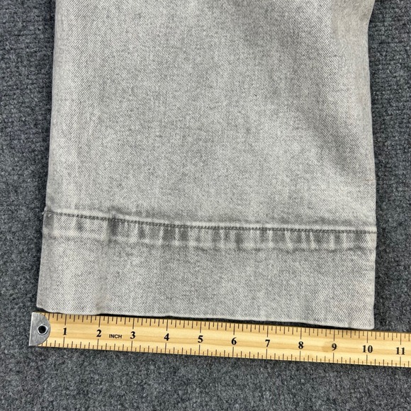 Hollister High Rise Vintage Baggy Cargo Jeans Women 1R 25x31 Light Wash Wide Leg - Picture 9 of 11